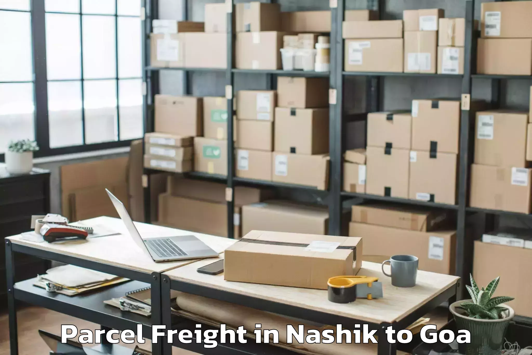 Easy Nashik to Dicholi Parcel Freight Booking